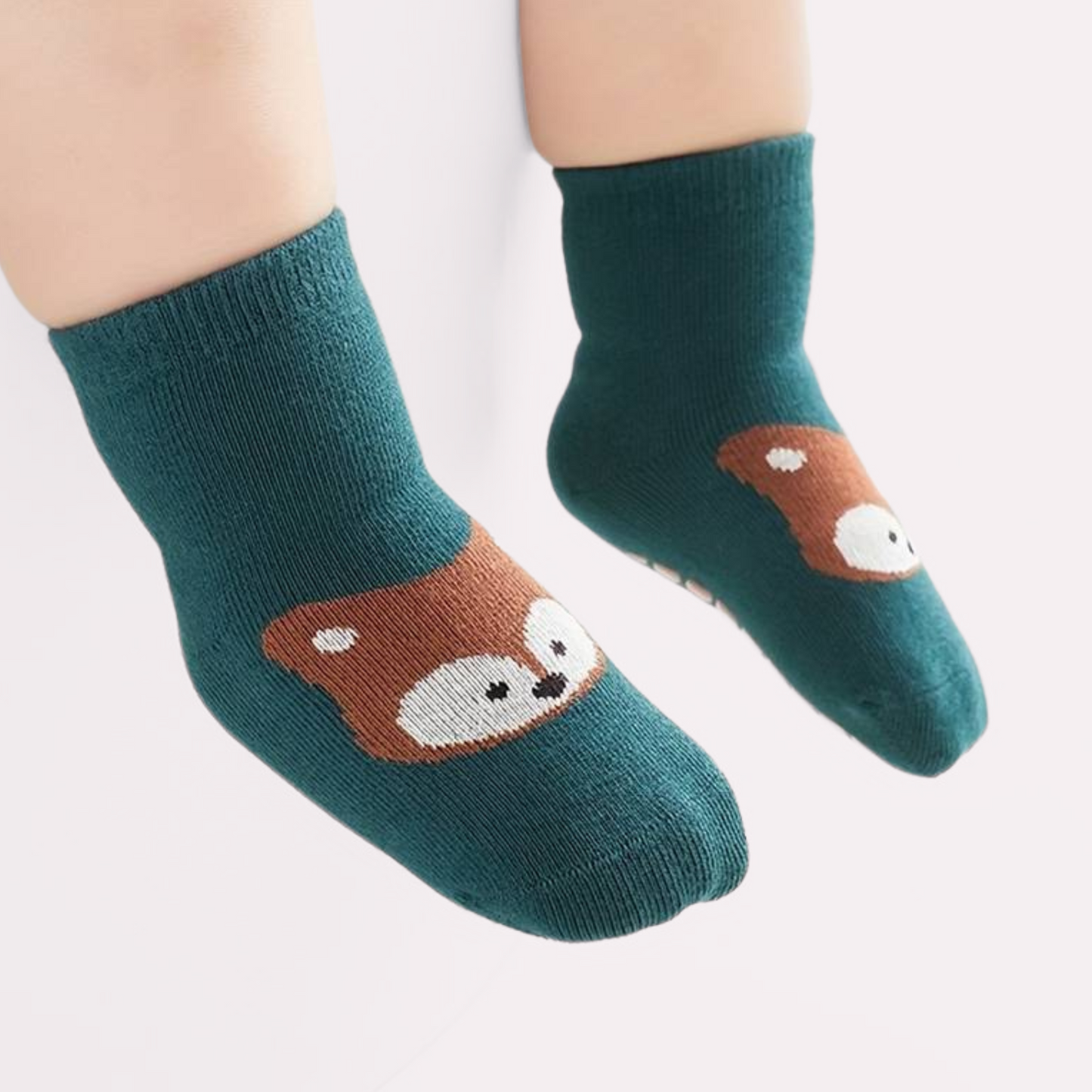 ANIMAL GRIPPER SOCKS . Up to 12 Months
