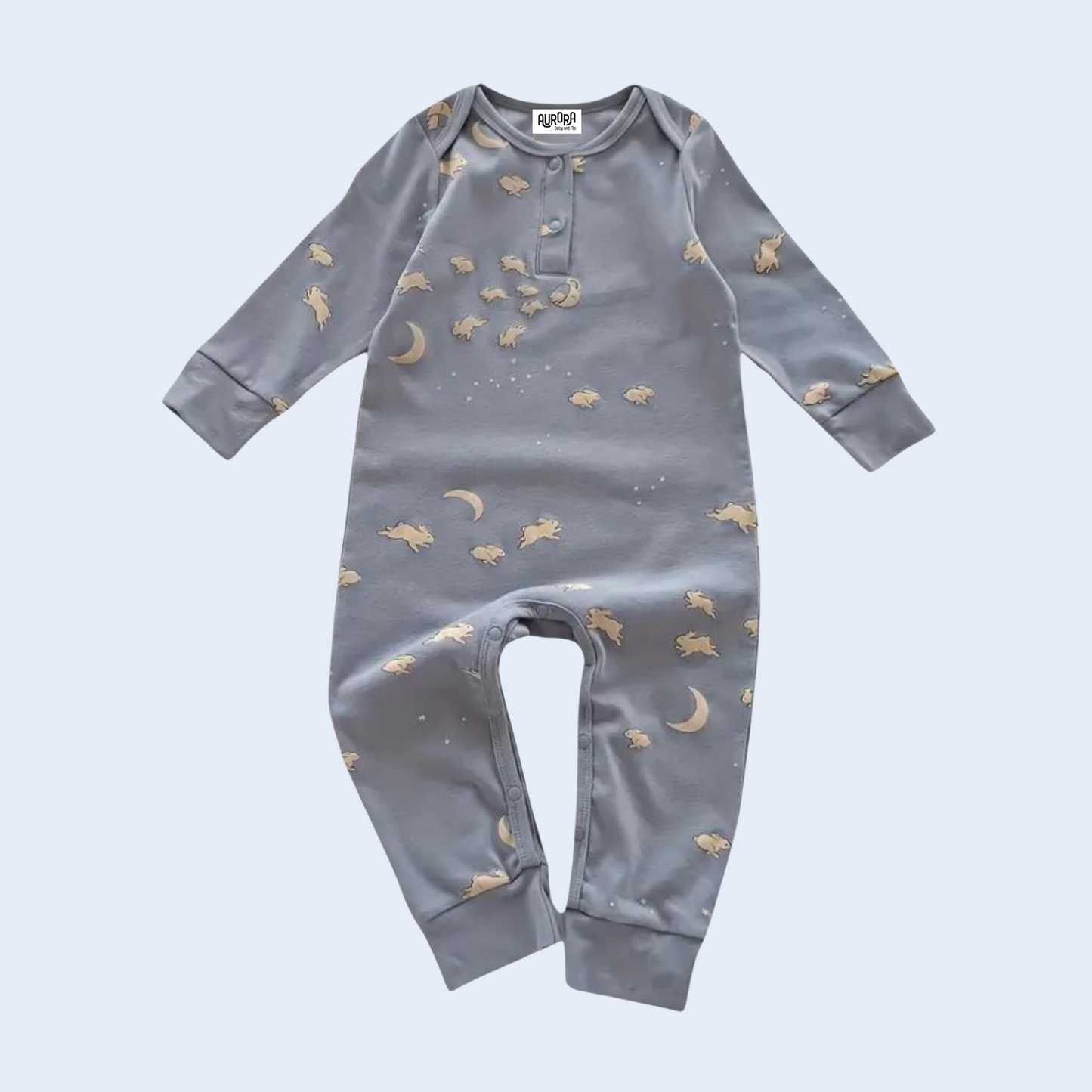 BUNNY MOON SLEEPSUIT . Up to 2 Years