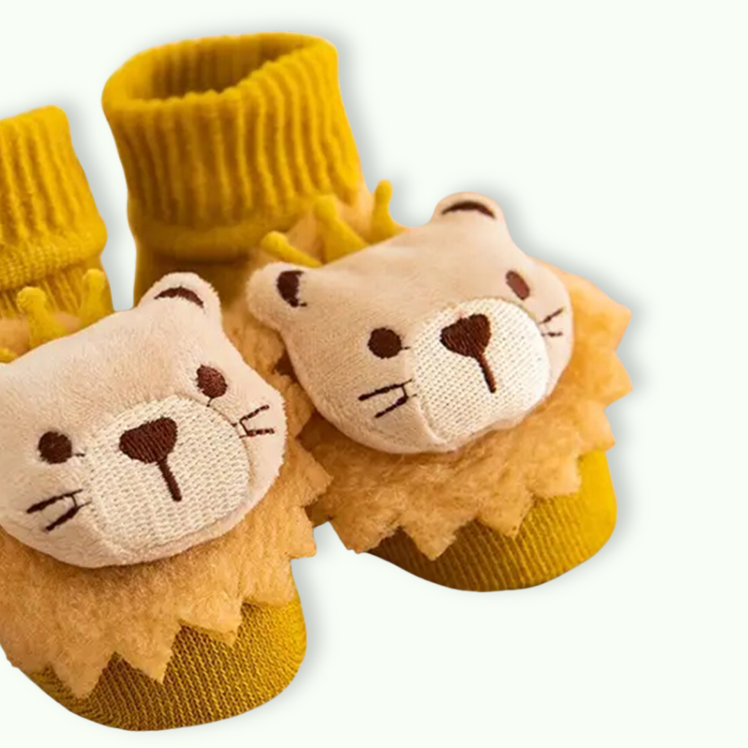 LION GRIPPER SOCKS . Up to 12 Months