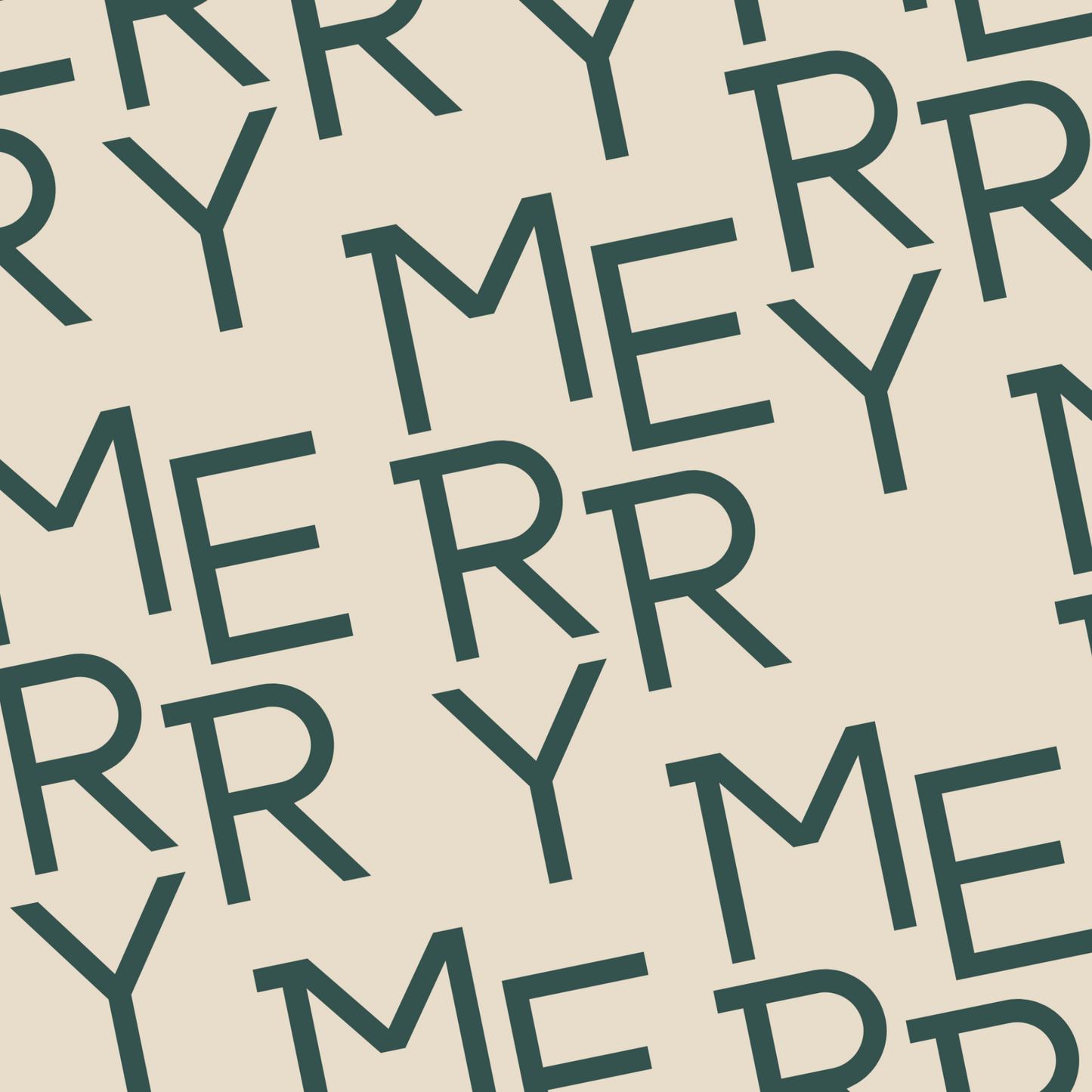 MERRY MINIMALIST GIFT WRAP . Cream Edition