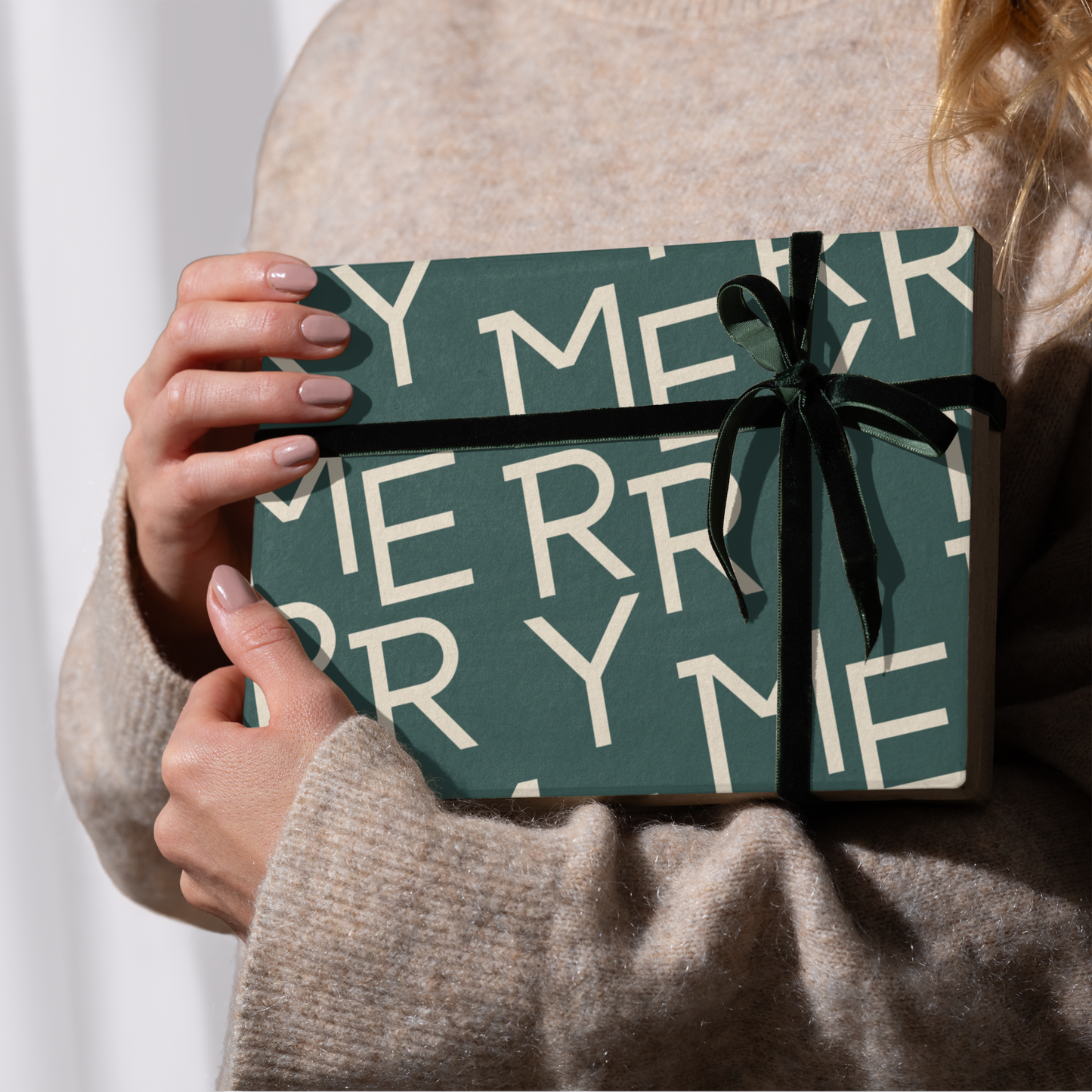 MERRY MINIMALIST GIFT WRAP . Green Edition
