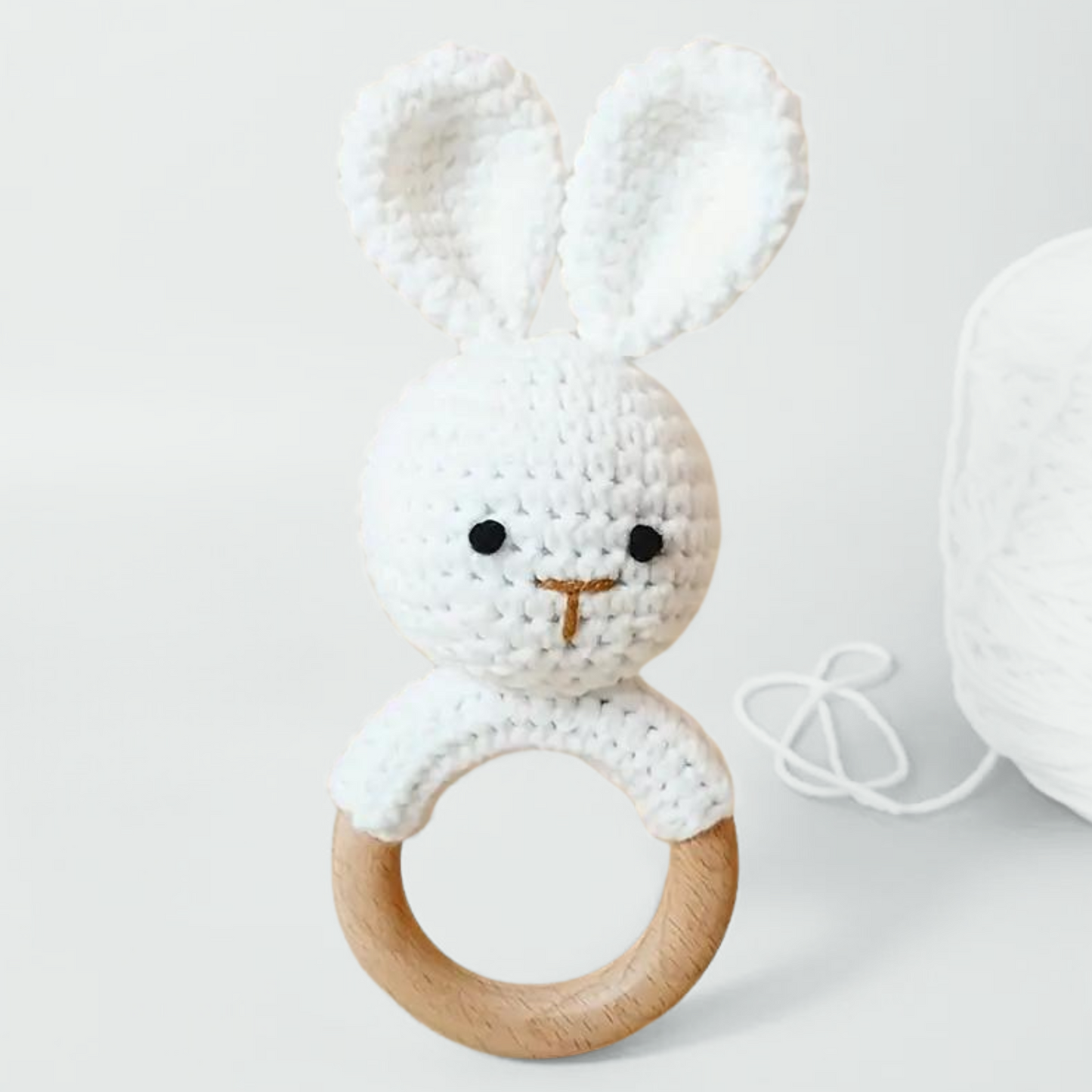 RABBIT CROCHET RATTLE