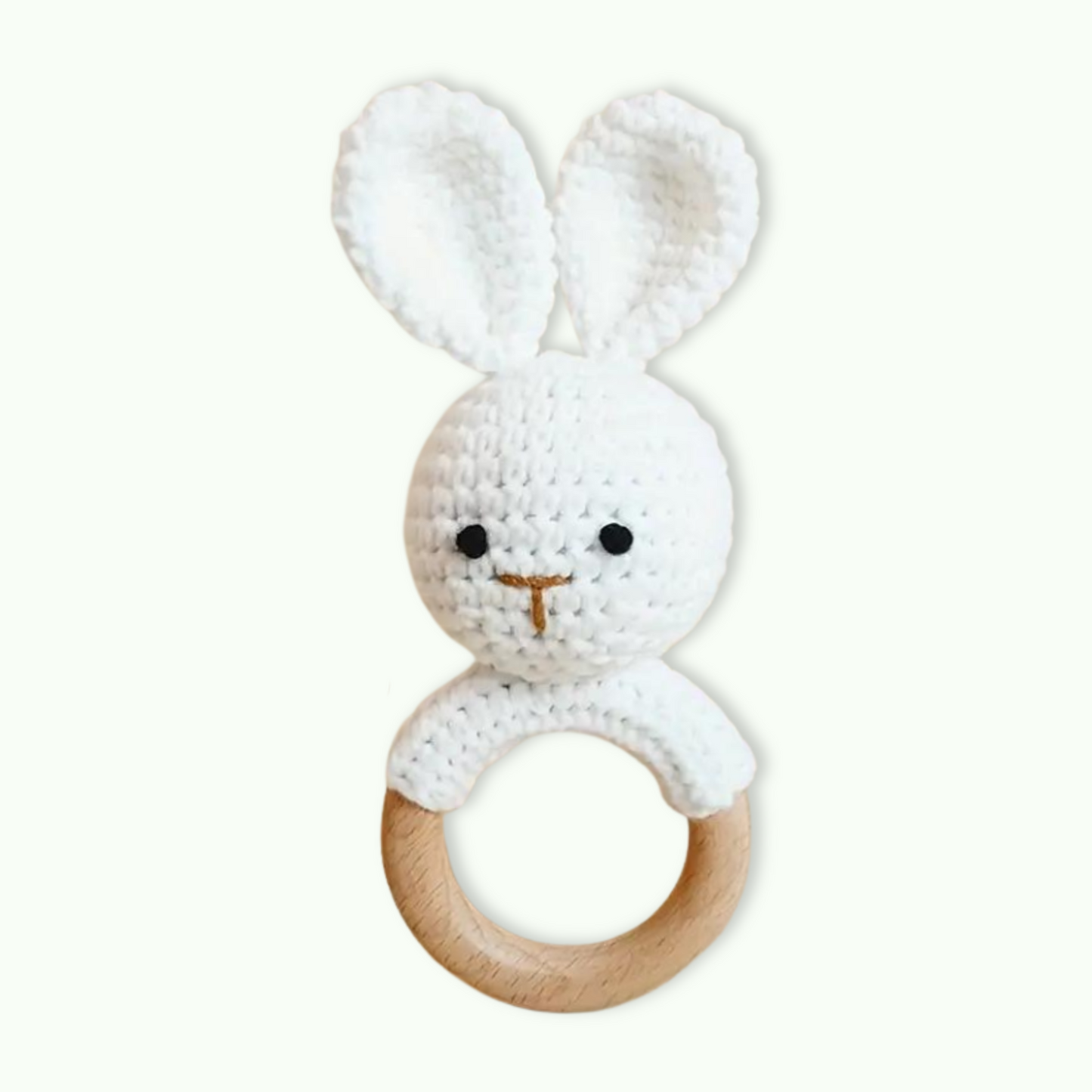 RABBIT CROCHET RATTLE