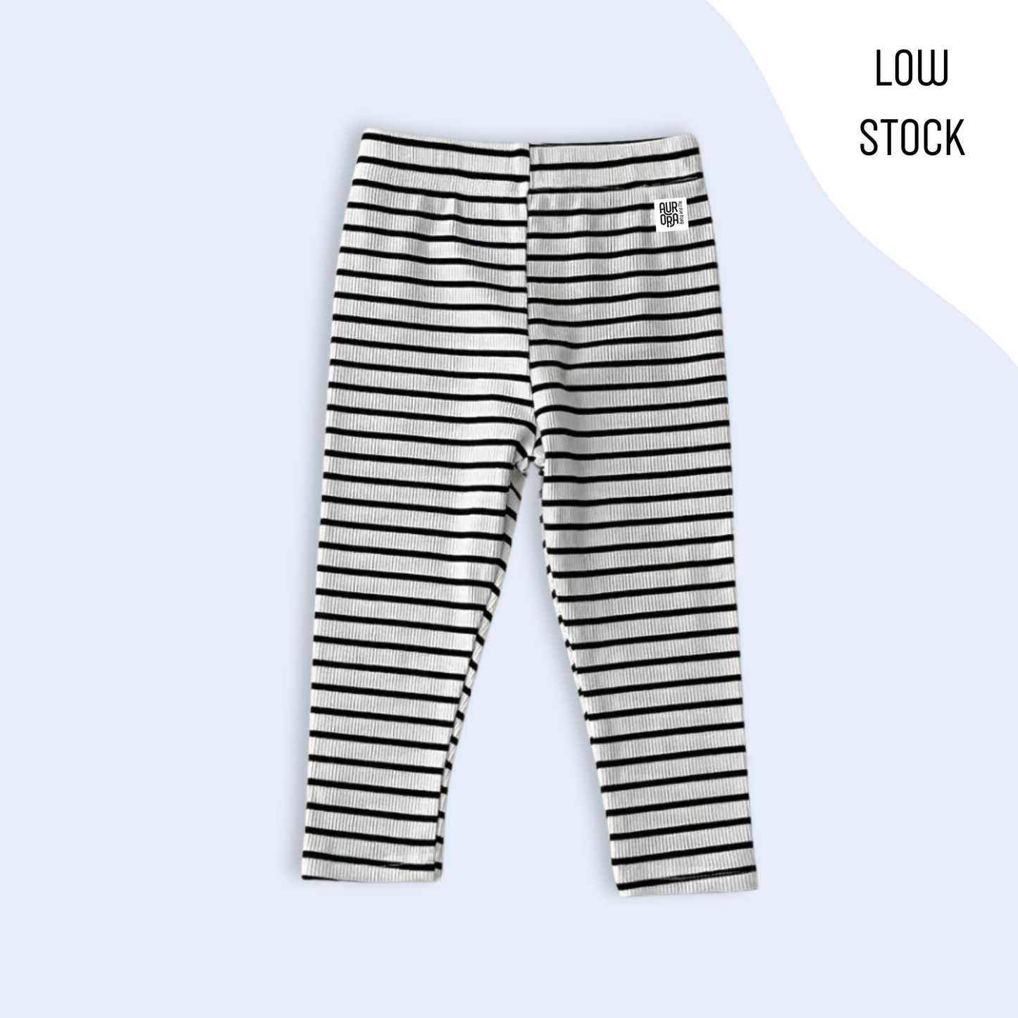 STRIPE RIBBED LEGGINGS . Up to 2 Years