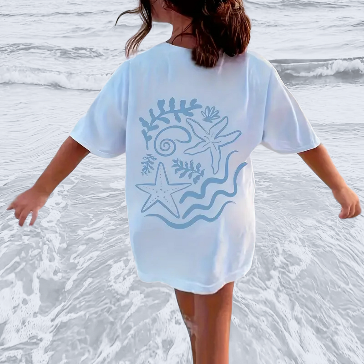 SEASHELL DREAMS T-SHIRT . 4 to 8 Years