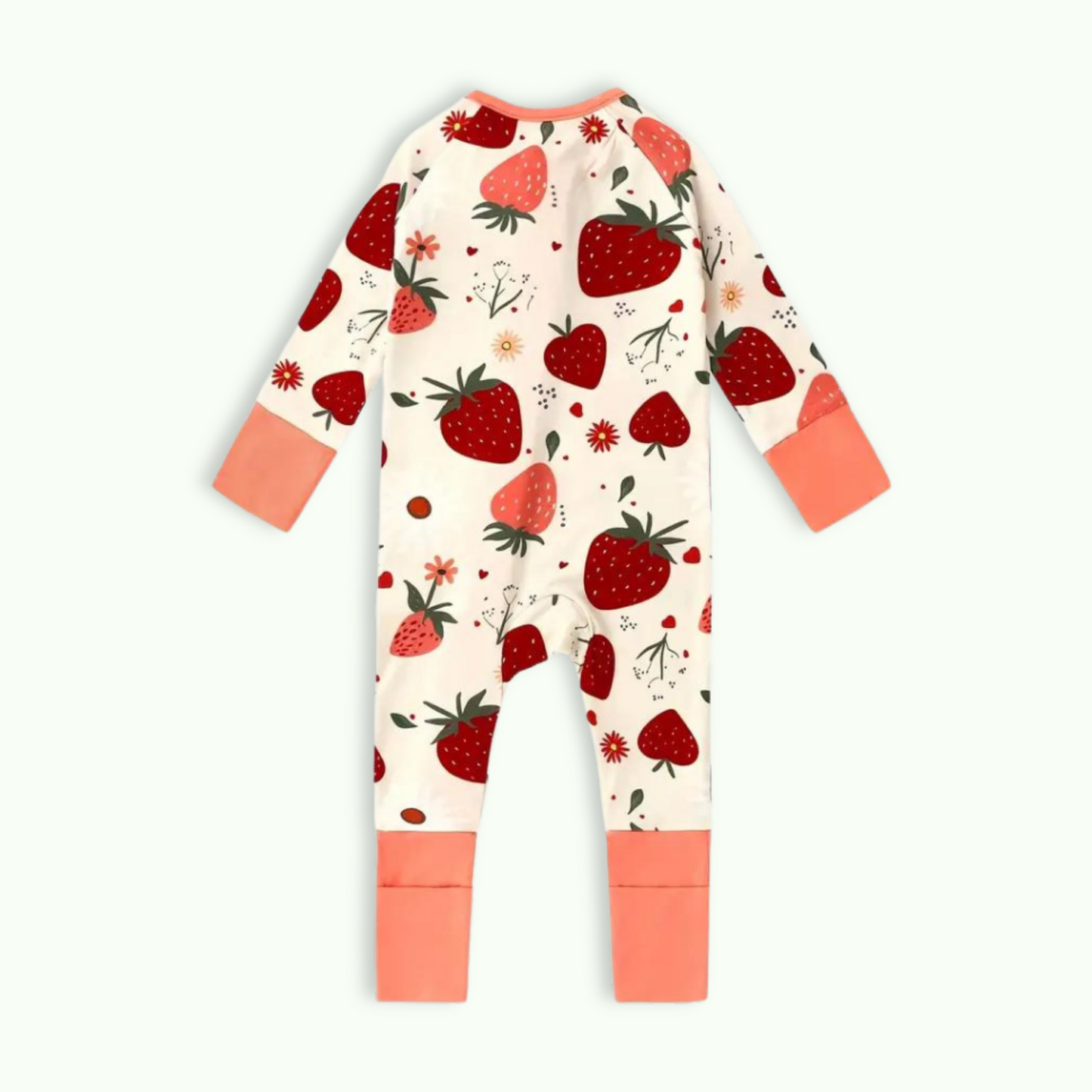 STRAWBERRY FIELD SLEEPSUIT . Up to 2 Years