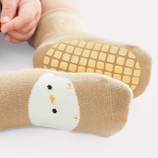 ANIMAL GRIPPER SOCKS . Up to 12 Months