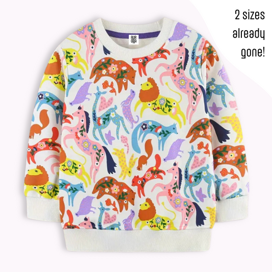 ANIMAL PARADE JUMPER . Up to 8 Years