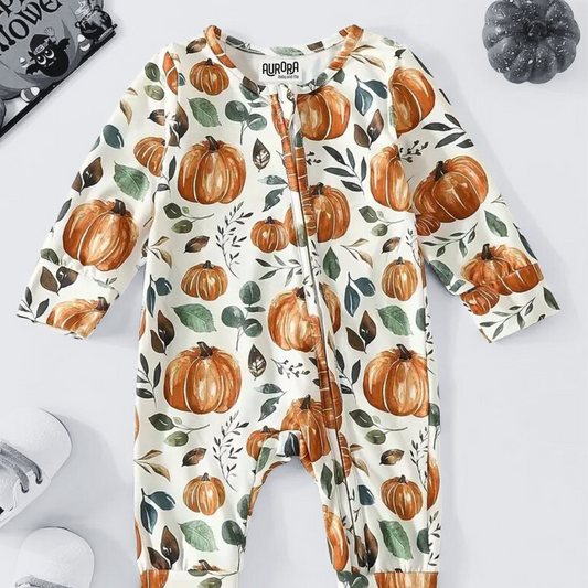 AUTUMN PUMPKIN SLEEP SUIT