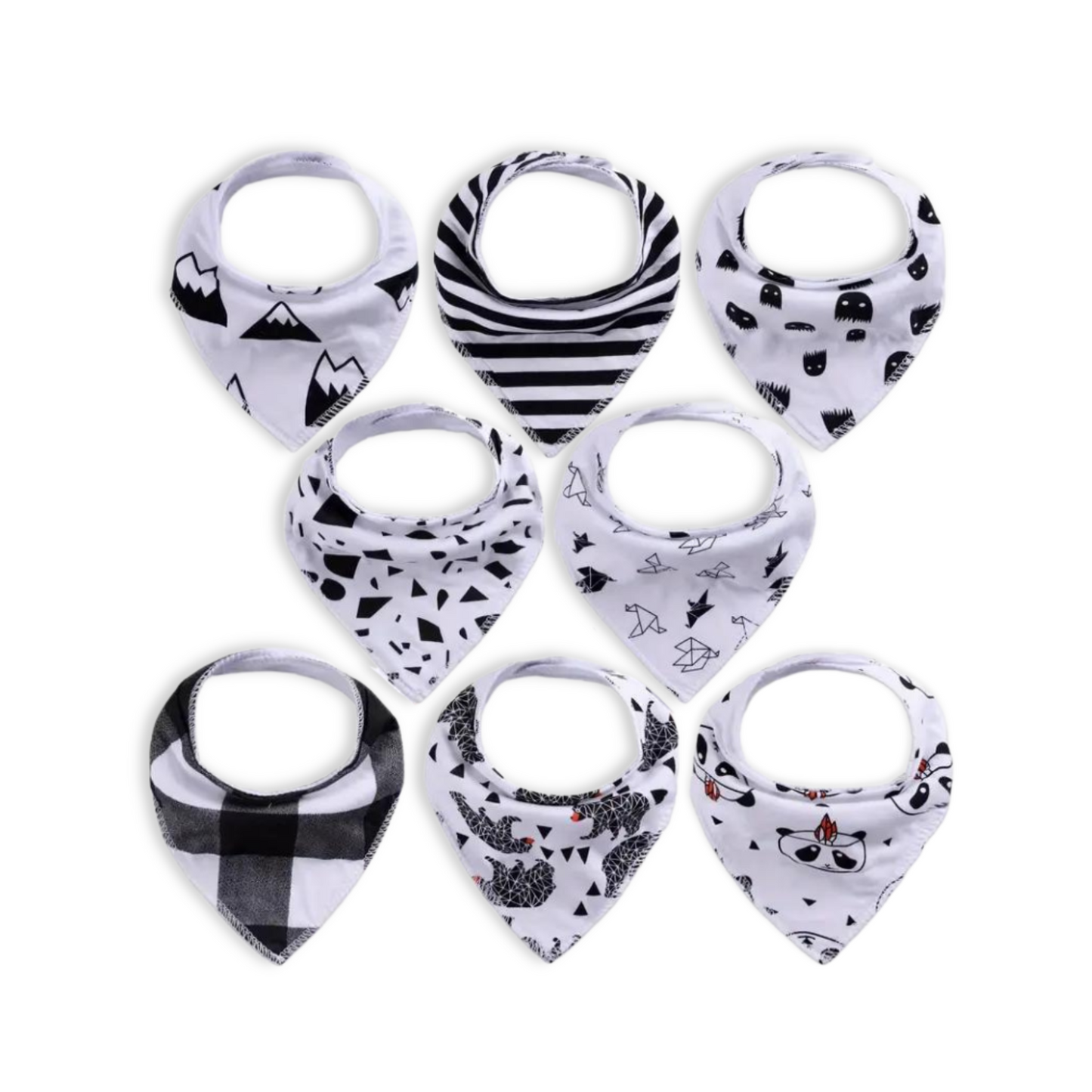 BANDANA BIBS - Set of 8