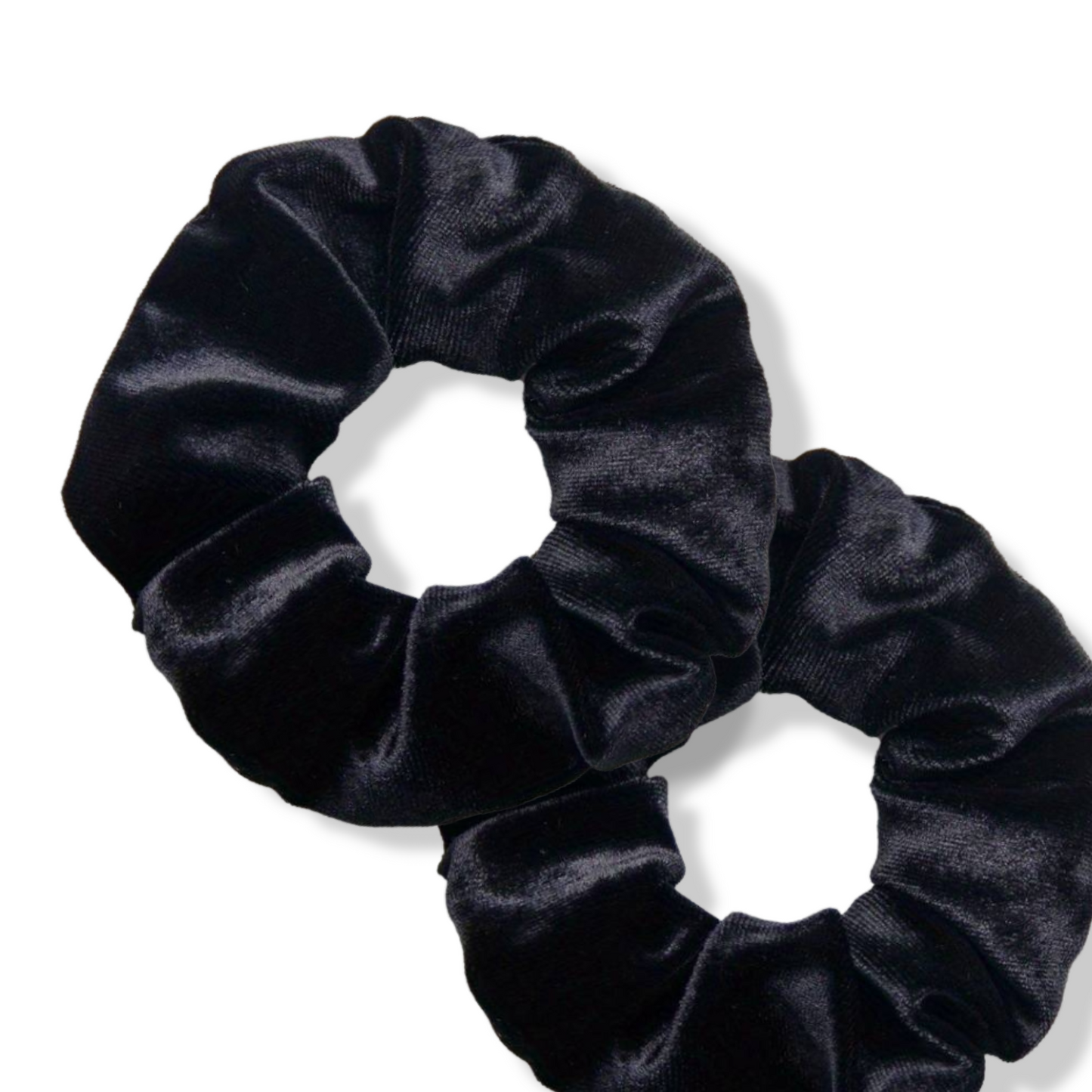 BLACK SOFT SCRUNCHIE