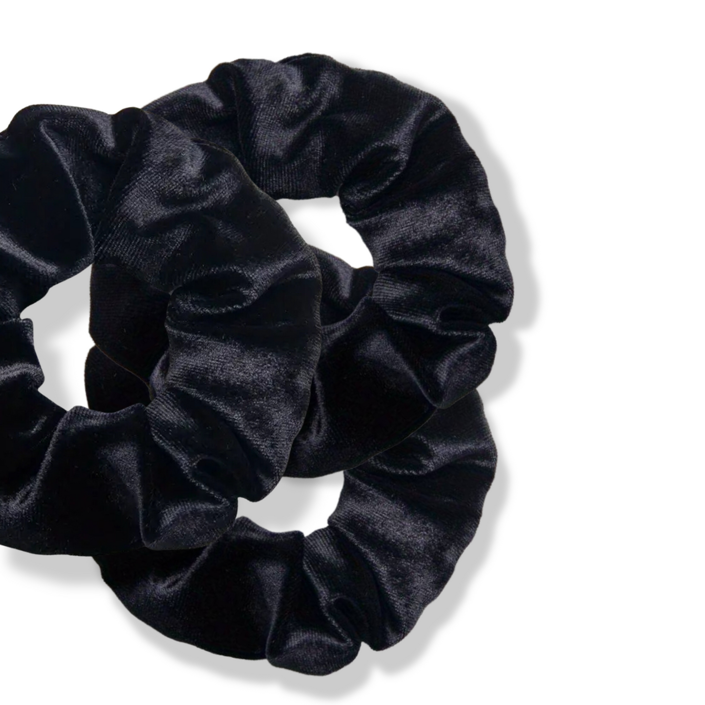 BLACK SOFT SCRUNCHIE