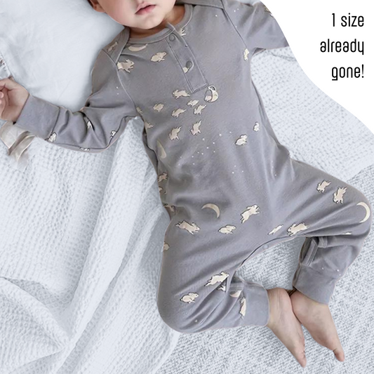 BUNNY MOON SLEEPSUIT . Up to 2 Years