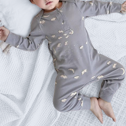 BUNNY MOON SLEEPSUIT . Up to 2 Years