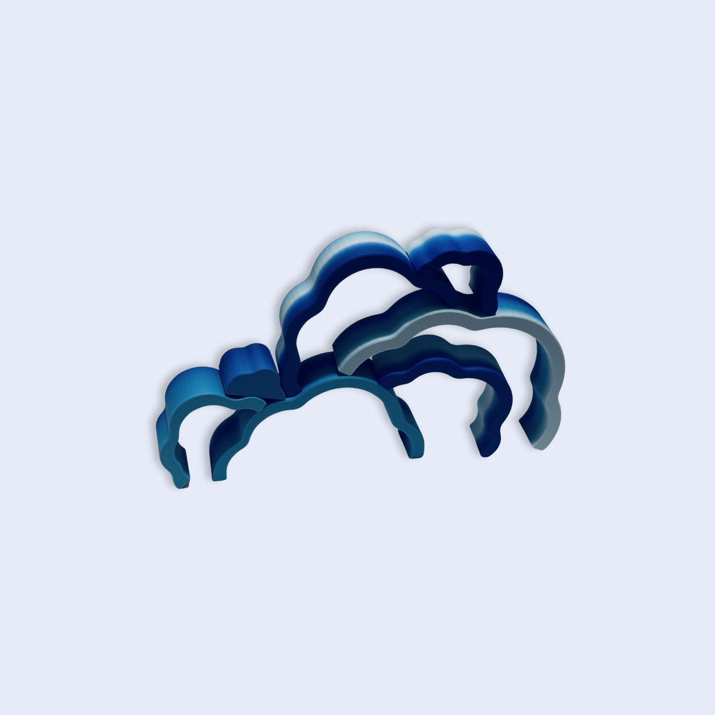 BLUE CLOUD STACKER . SMALL