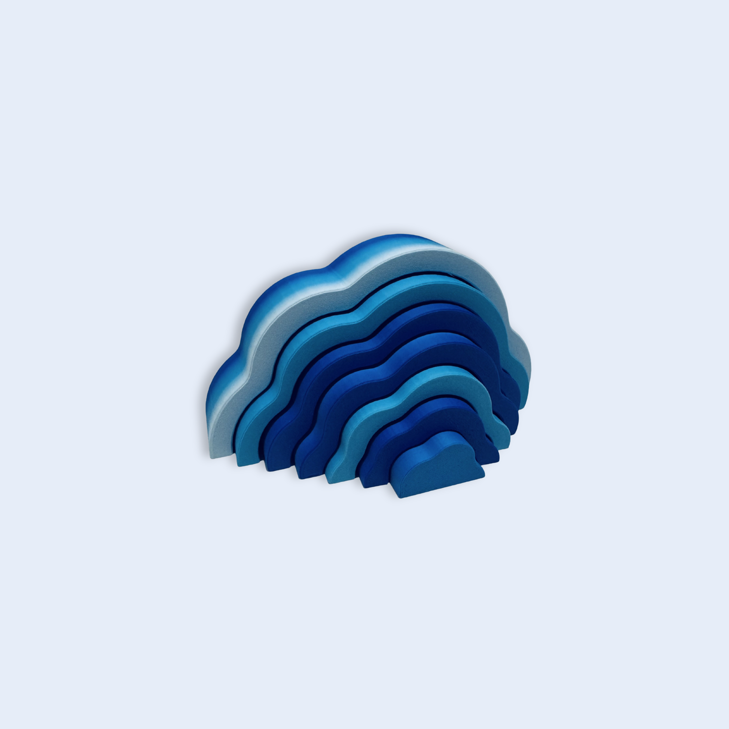 BLUE CLOUD STACKER . SMALL