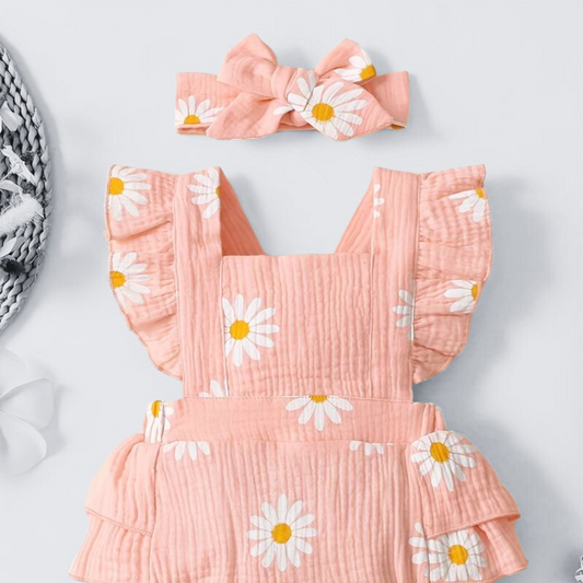 DAISY FRILL ROMPER . 2 Piece Set