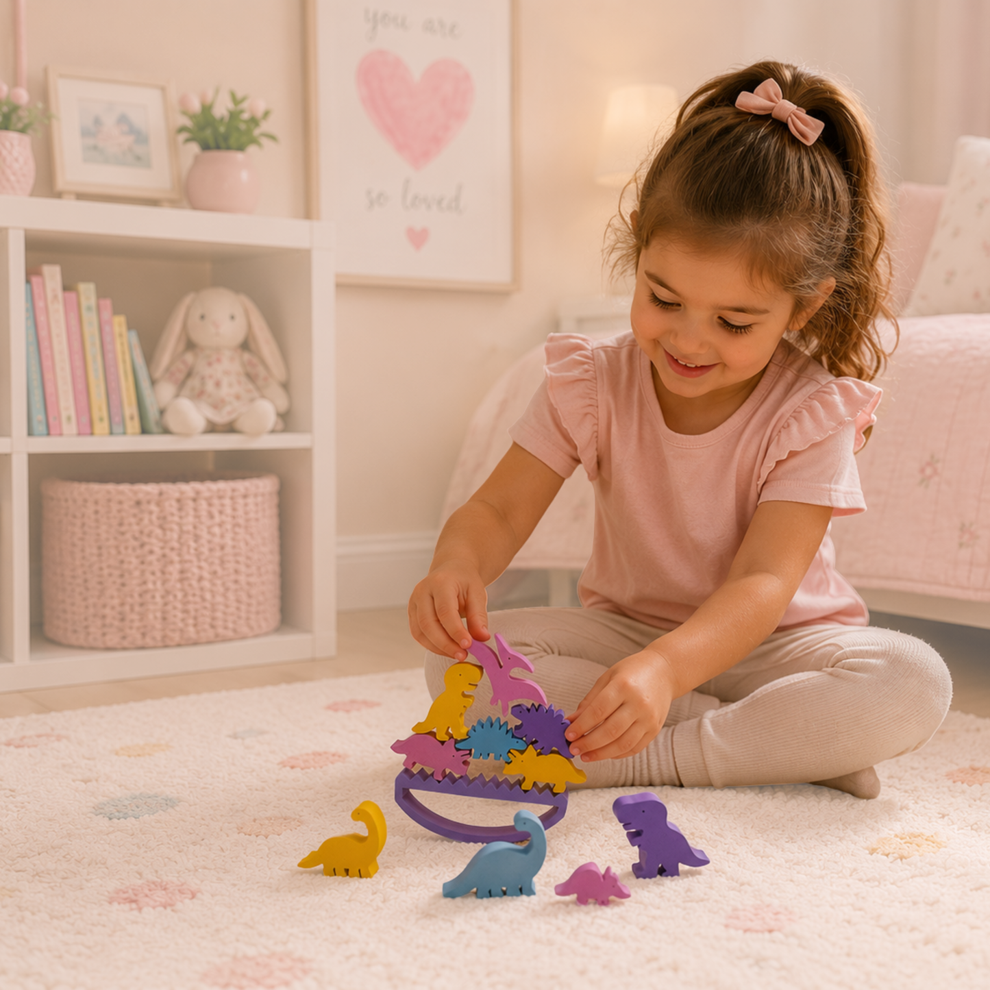RAINBOW DINOSAUR STACKER