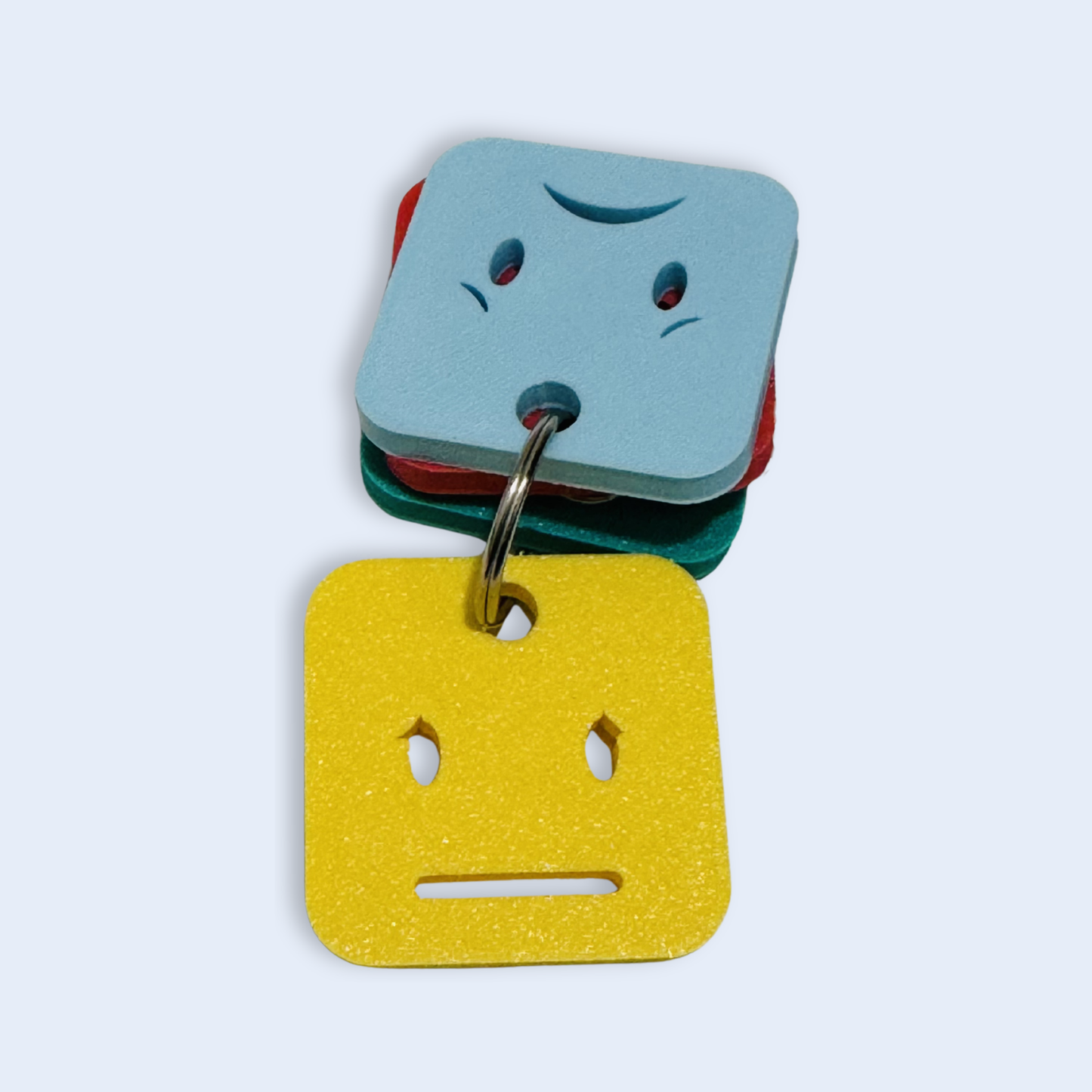 SQUARE EMOTION KEYCHAIN
