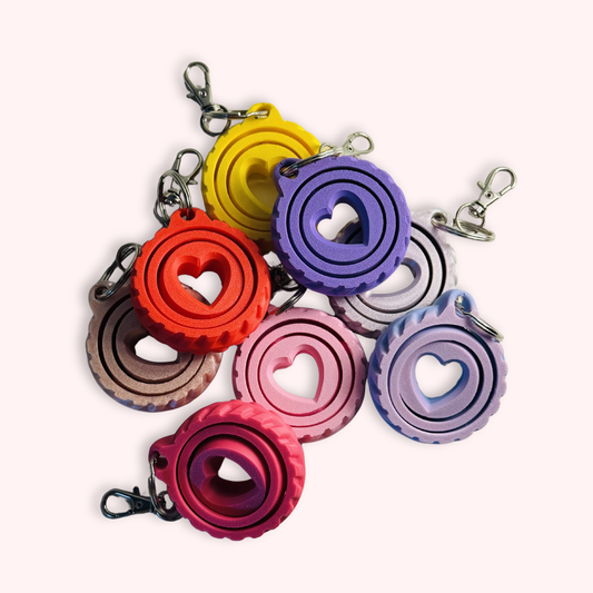 HEART . FIDGET BAG CHARM