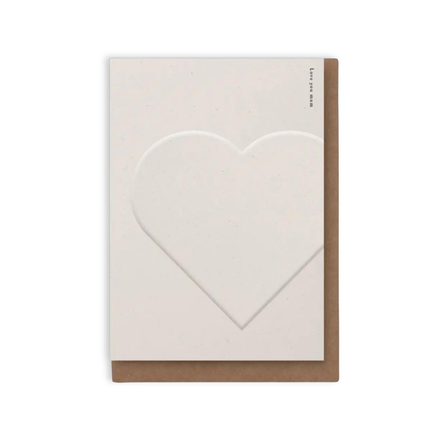 LOVE YOU MUM HEART CARD