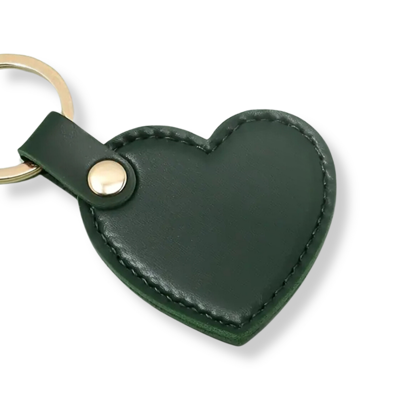 HEART LEATHER KEYRING