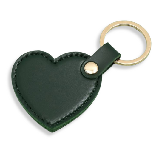 HEART LEATHER KEYRING