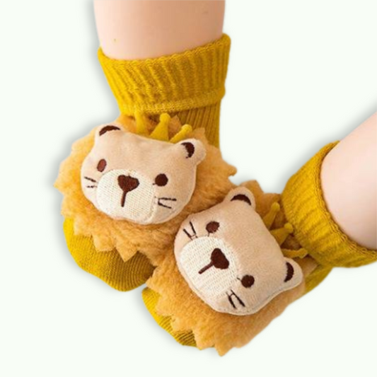 LION GRIPPER SOCKS . Up to 12 Months