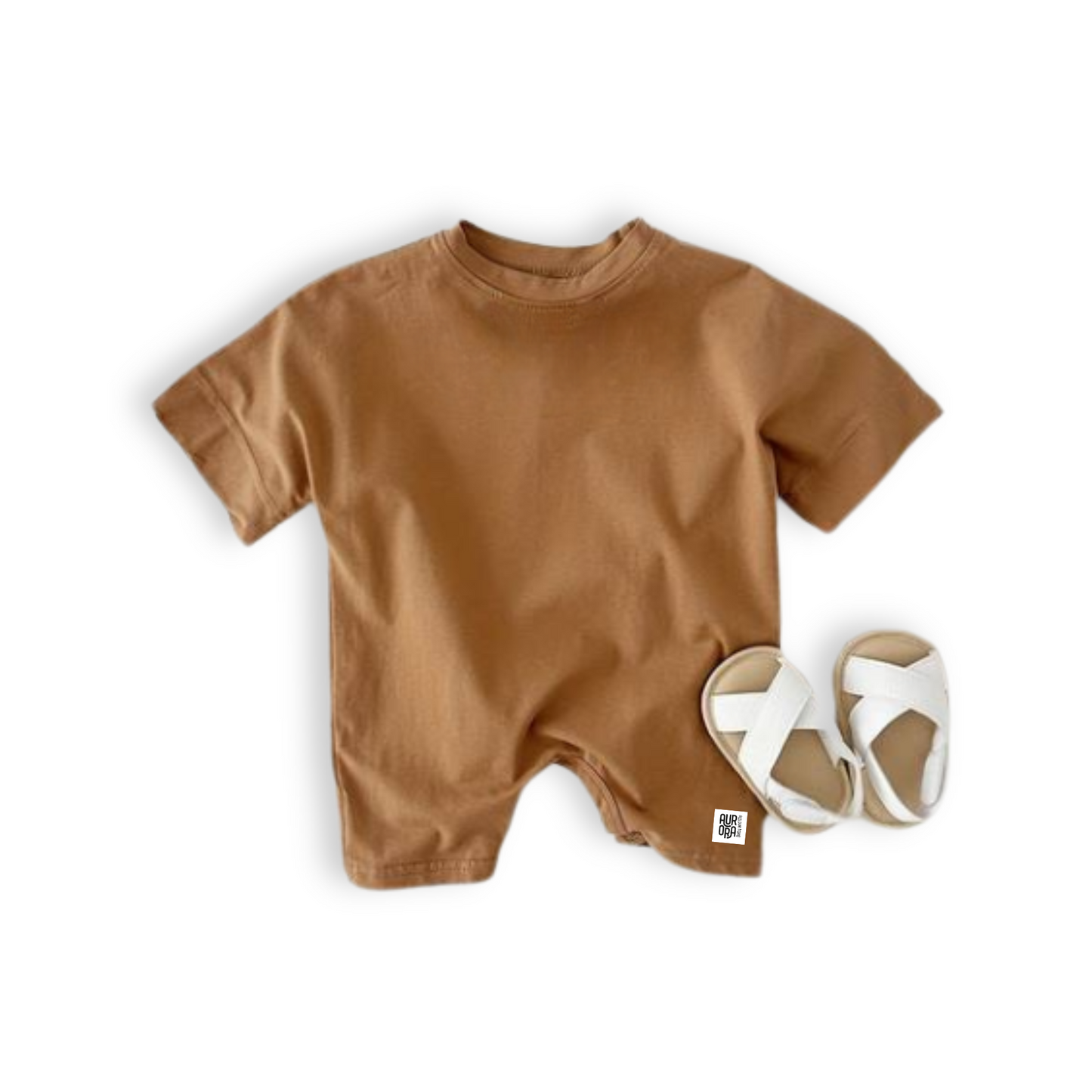 LOOSE FIT BODYSUIT . Bronze