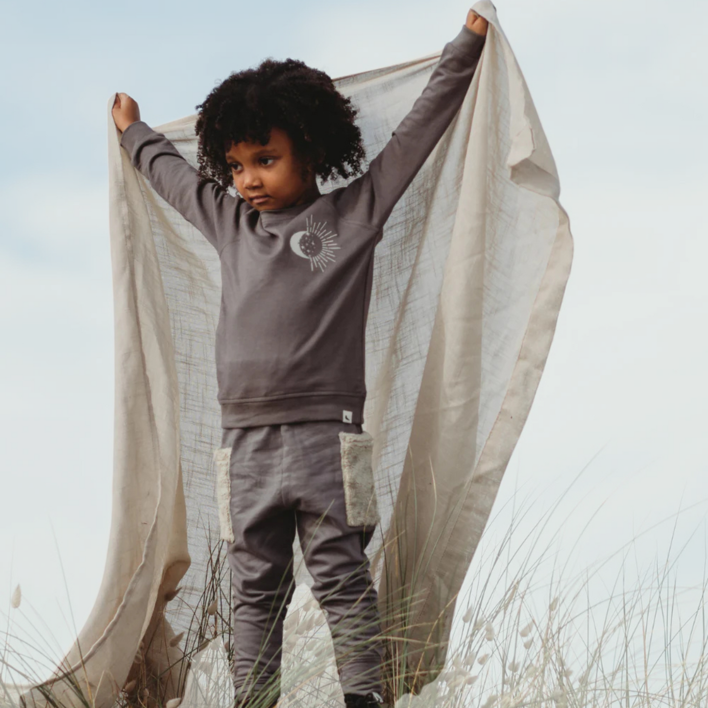 MOON MOTIF SWEATSHIRT . Up to 6 Years