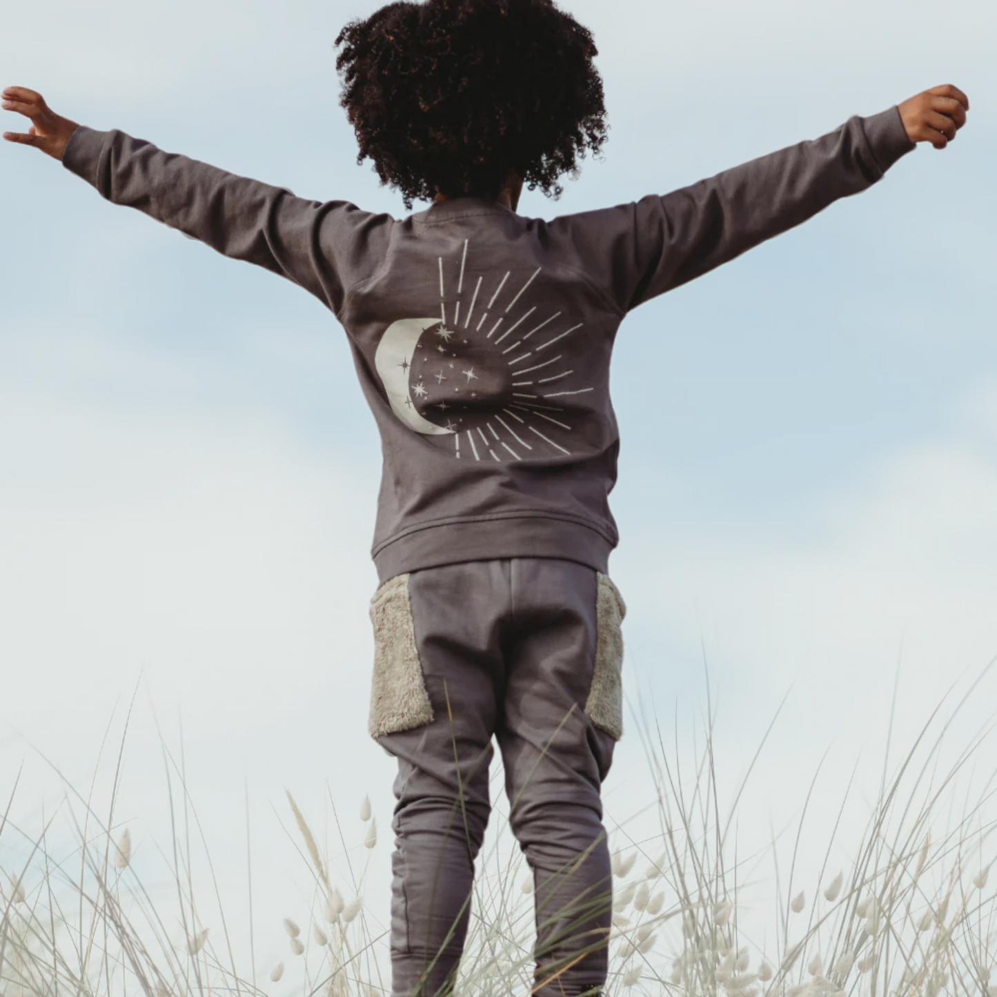 MOON MOTIF SWEATSHIRT . Up to 6 Years
