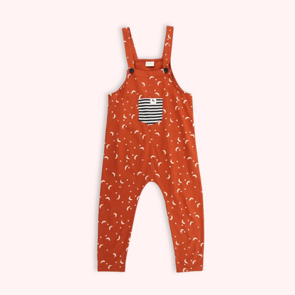 HALF MOON DUNGAREES . Up to 4 Years