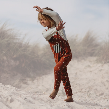 HALF MOON DUNGAREES . Up to 4 Years