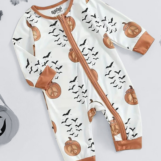 PUMPKIN BAT SLEEP SUIT