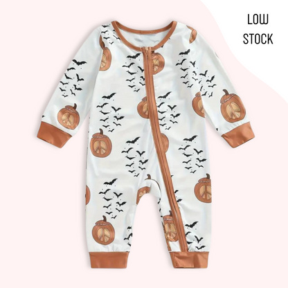 PUMPKIN BAT SLEEPSUIT . Up to 2 Years