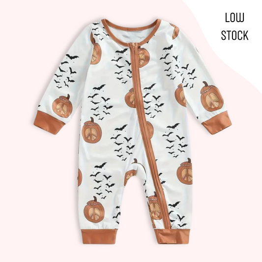 PUMPKIN BAT SLEEPSUIT . Up to 2 Years