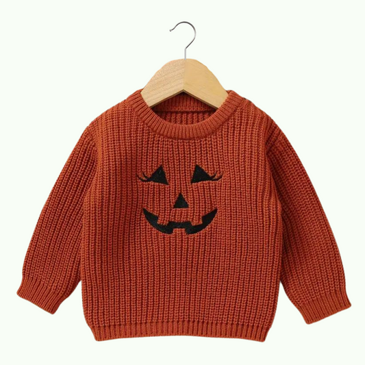 AUTUMN PUMPKIN JUMPER . Red