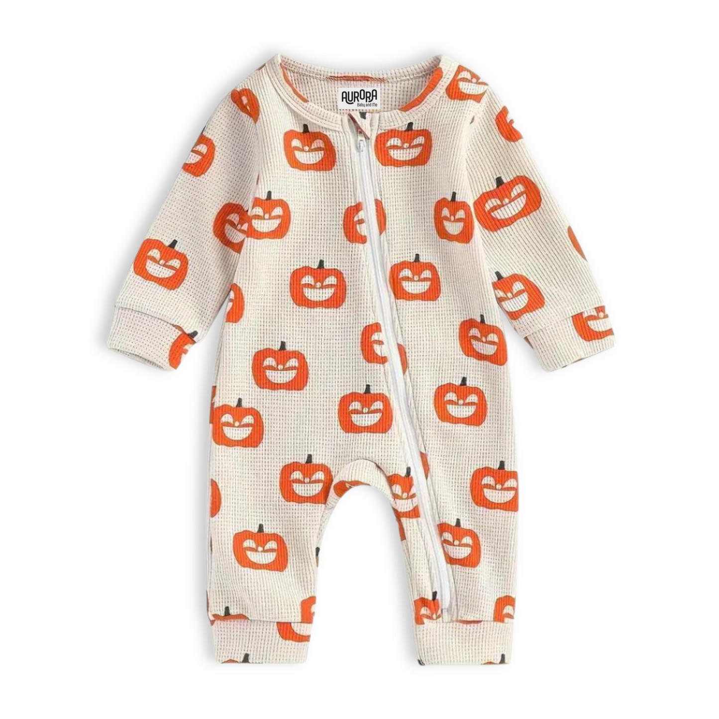 PUMPKIN WAFFLE SLEEP SUIT