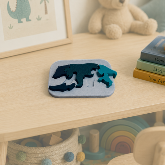 GRIZZLY FOREST . BEAR PUZZLE