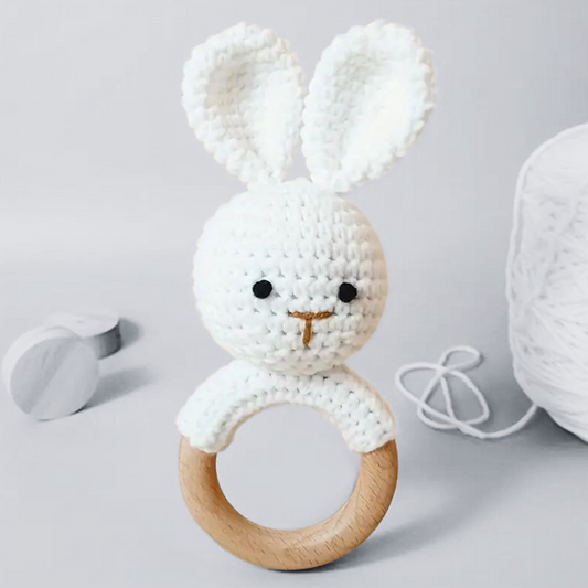 RABBIT CROCHET RATTLE