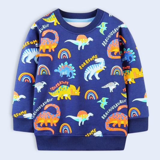 RAINBOW DINO JUMPER . Up to 8 Years