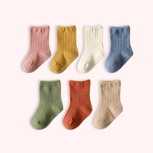 RIBBED COTTON SOCKS . Up to 12 Months