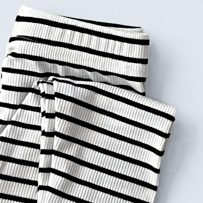 STRIPE RIBBED LEGGINGS . Up to 2 Years
