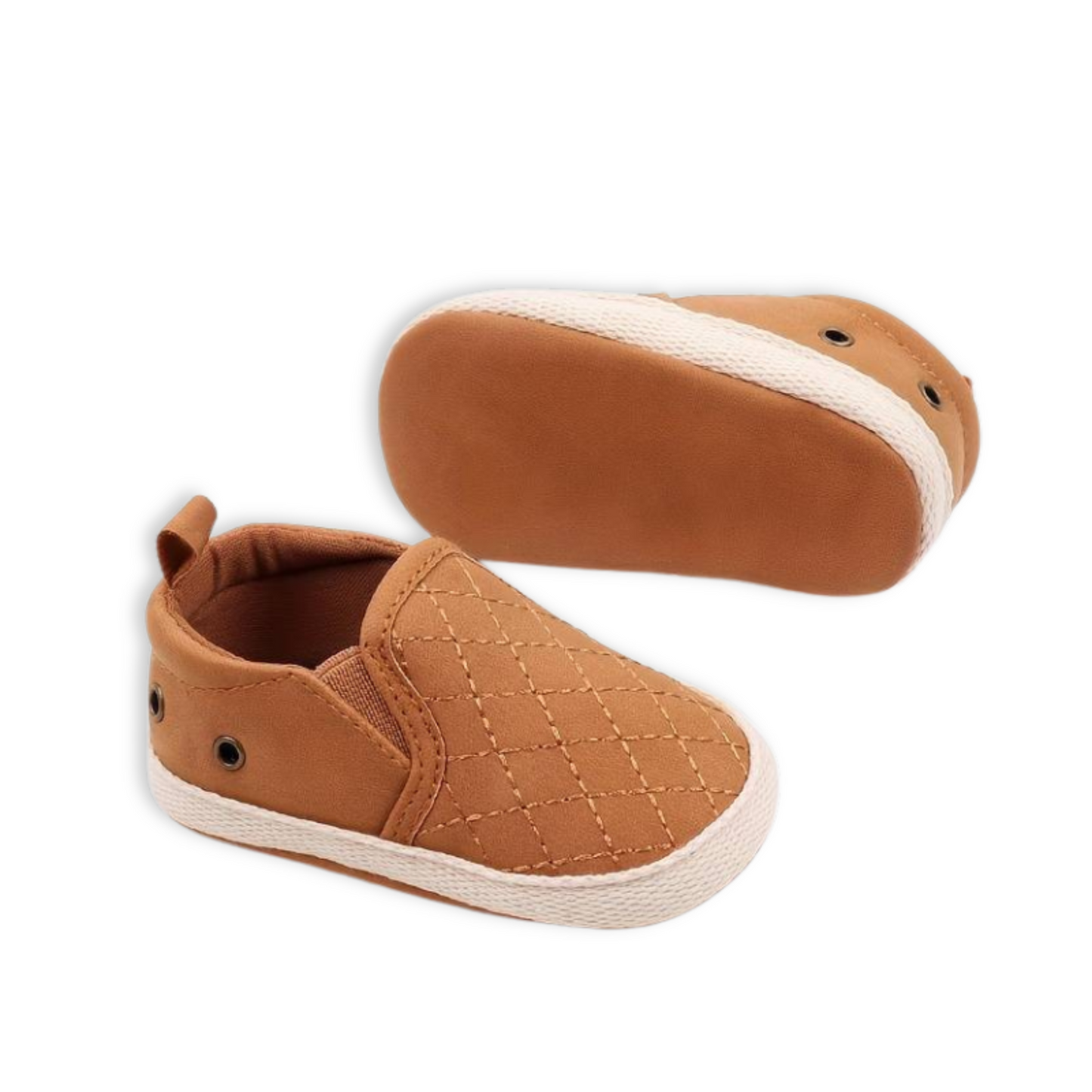 SLIP ON LOAFERS . Brown