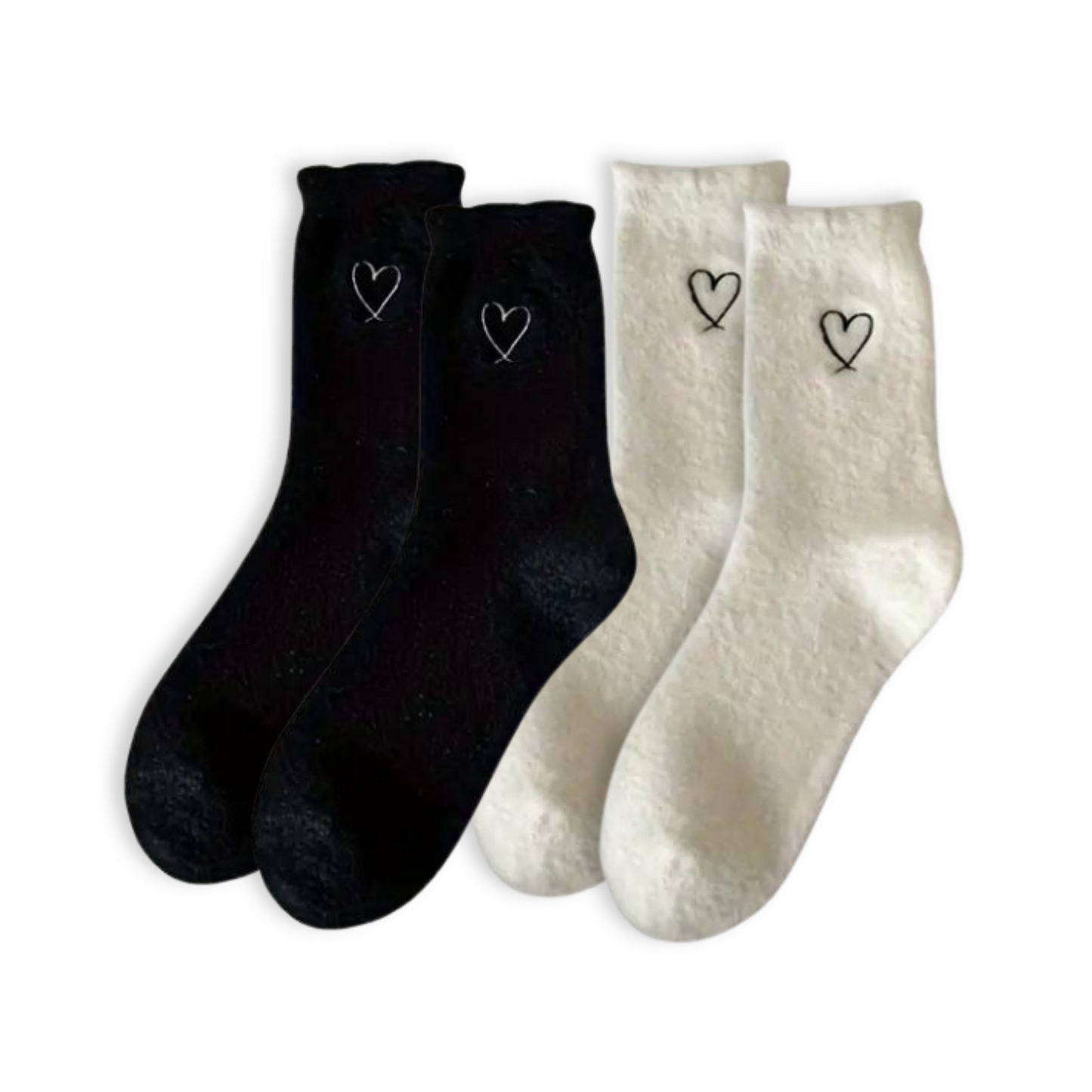 COZY HEART SOCKS