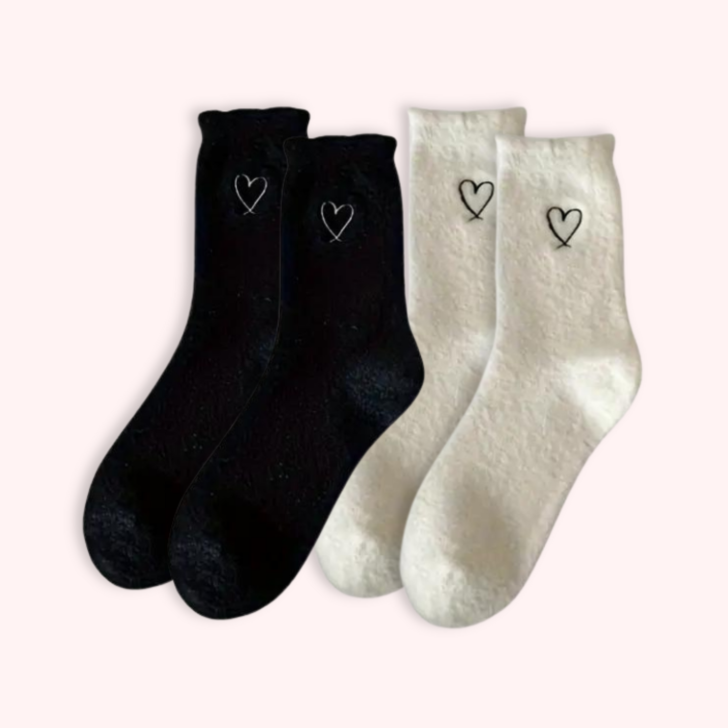 COSY HEART SOCKS