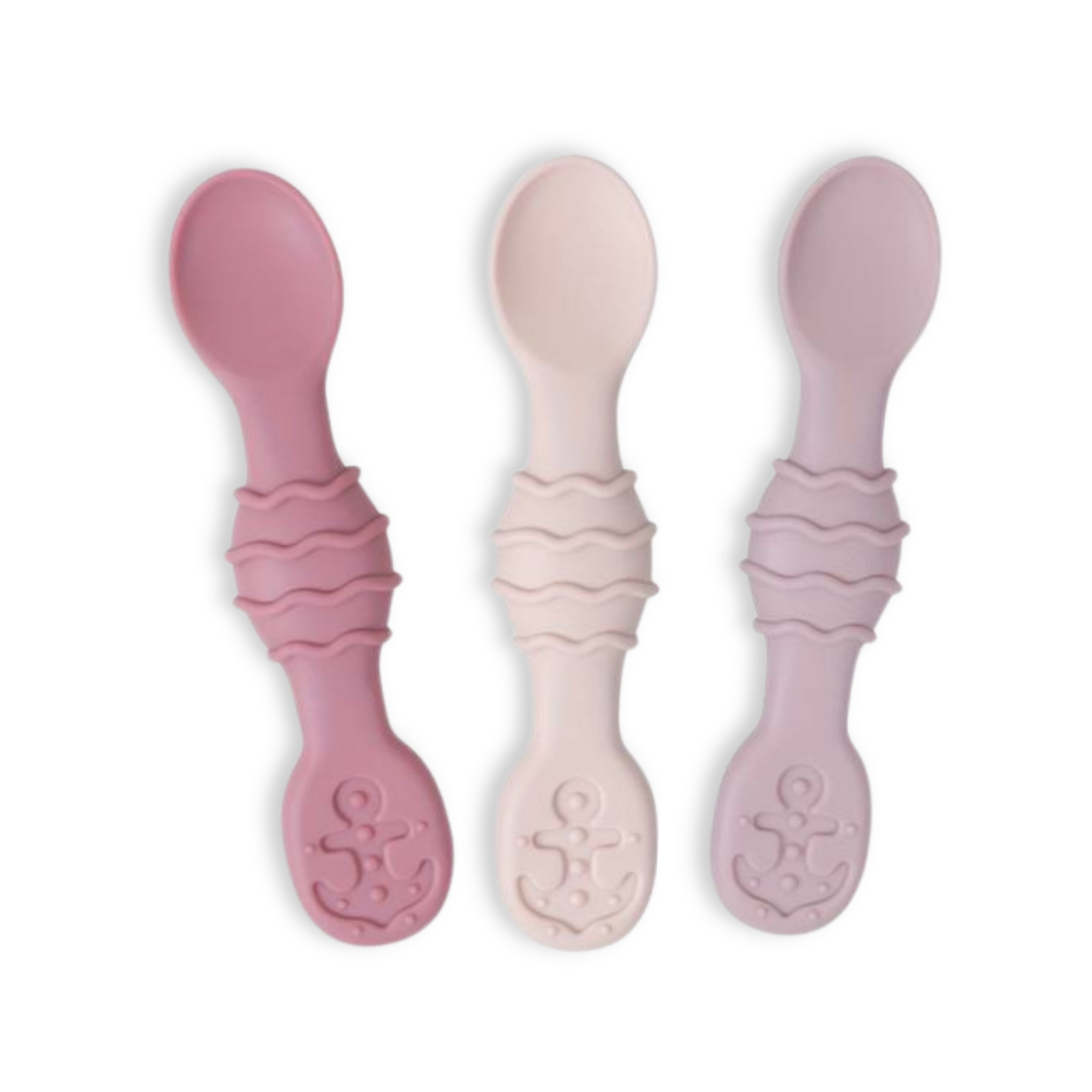 SILICONE SAILOR SPOONS . Set of 3