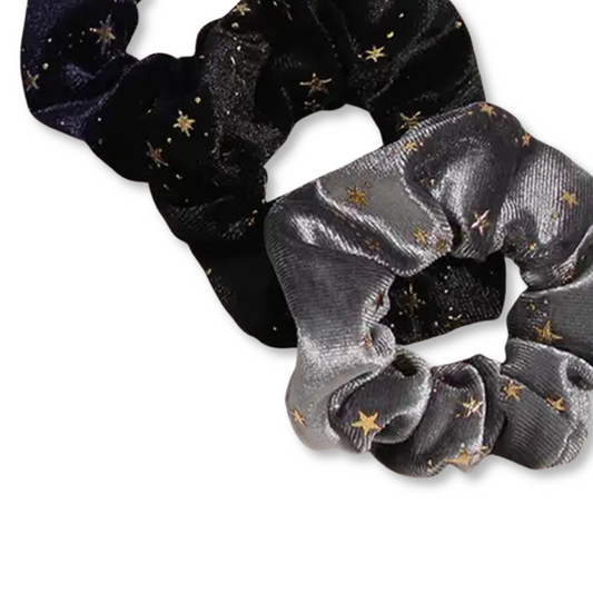 CELESTIAL STAR SCRUNCHIES . Set of 3