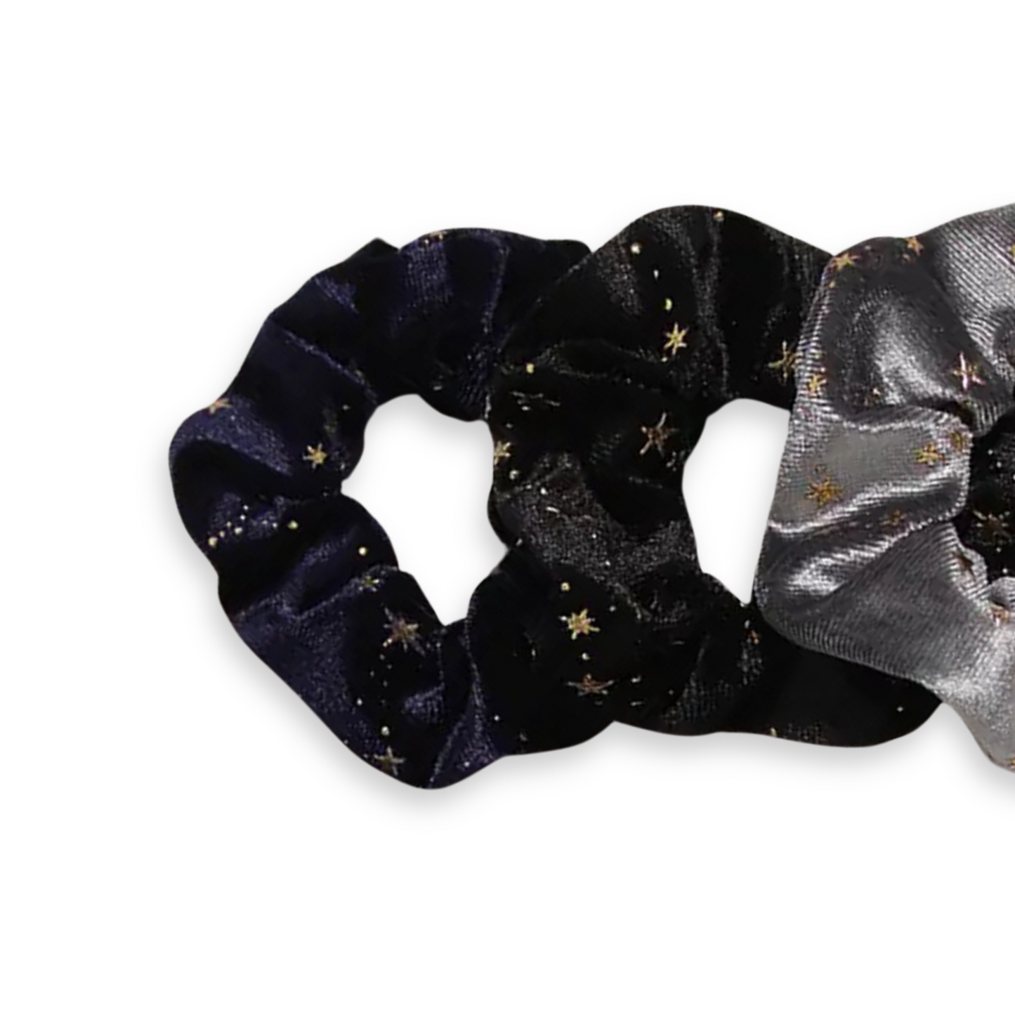 CELESTIAL STAR SCRUNCHIES . Set of 3