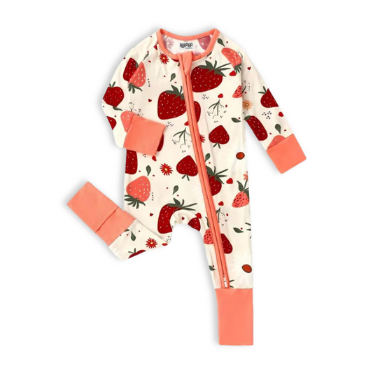 STRAWBERRY FIELD SLEEP SUIT